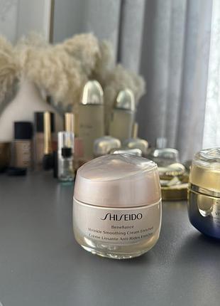 Крем для обличчя shiseido benefiance wrinkle smoothing cream enriched