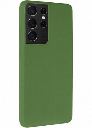 Чехол silicone cover ummi lakshmi (aa) для samsung galaxy s21 ultra зеленый / dark green