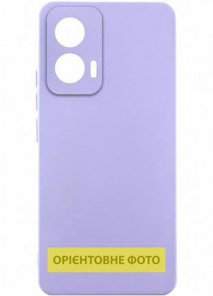 Чехол silicone cover lakshmi full camera (aaa) для motorola moto g75 5g сиреневый / dasheen