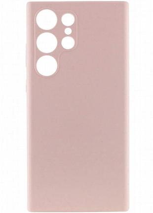 Чехол silicone cover lakshmi full camera (aaa) для samsung galaxy s23 ultra розовый / pink sand