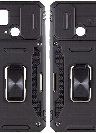Ударопрочный чехол camshield army ring для xiaomi redmi 10c черный / black