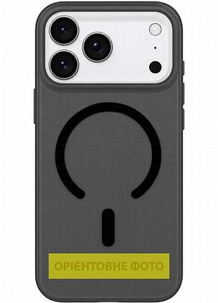 Чехол pc matte color with magnetic fit для apple iphone 15 (6.1") black