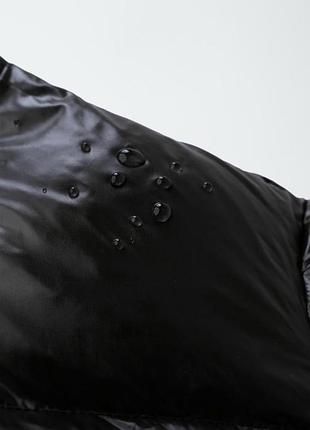 Пуховик для дівчинки zara чорний 6