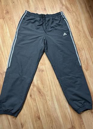 Чоловічі спортивні штани adidas, темно-сірі, розмір l, поліестер, бавовна