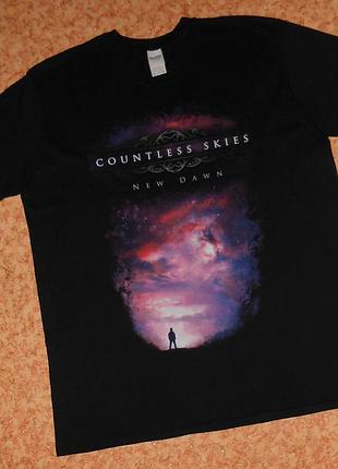 Футболка countless skies/new dawn/melodic death metal/рок мерч
