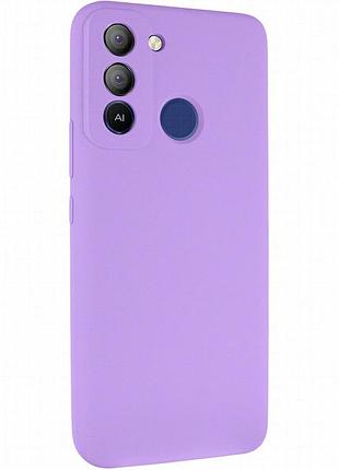 Чехол silicone cover lakshmi full camera (aaa) для tecno pop 5 lte сиреневый / dasheen
