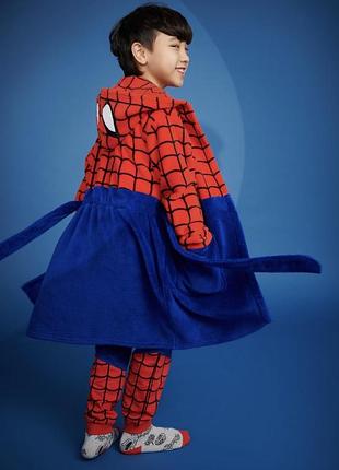 Spider-man халат флісовий на хлопчика 7-8 років