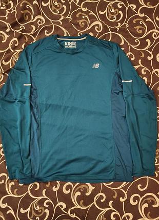 Лонгслів чоловічий new balance бірюзовий