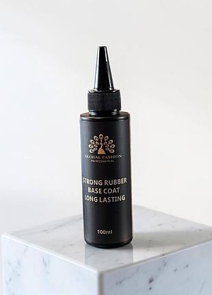 Каучуковая база strong long lasting base coat, 100 мл