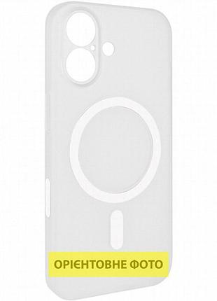 Чехол pc slim matte with magnetic fit (camera button) для apple iphone 16 (6.1") white