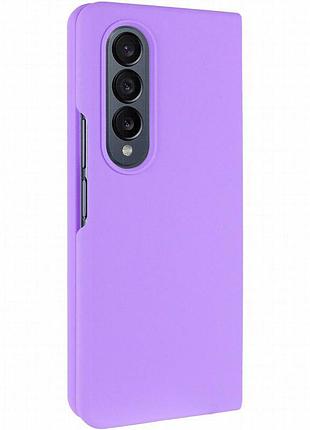Чехол foldables silicone cover lakshmi (aaa) для samsung galaxy z fold4 сиреневый / dasheen