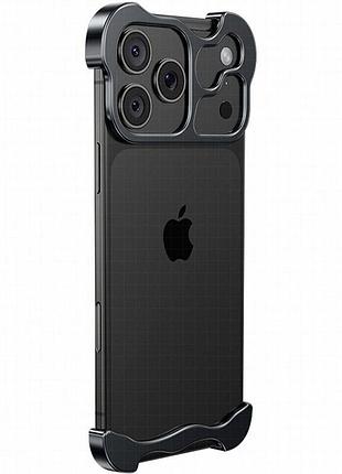Чехол minimalist metal bumper для apple iphone 17 pro max (6.9") black