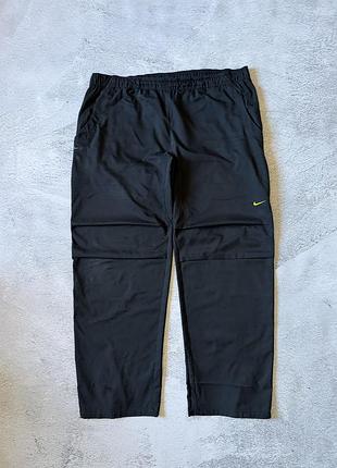 Чоловічі спортивні штани nike vintage, чорні, розмір l-xl, нейлон