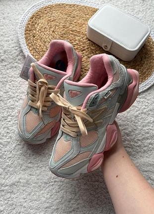 Кросівки жіночі new balance 9060 joe freshgoods inside voices baby shower blue рожеві