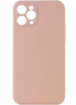 Силиконовый чехол candy full camera для apple iphone 12 pro max (6.7") розовый / pink sand