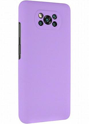 Чехол silicone cover lakshmi full camera (aaa) для xiaomi poco x3 nfc / poco x3 pro сиреневый / dasheen