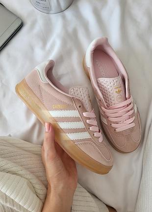 Женские кроссовки adidas gazelle pink