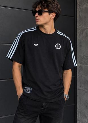 Футболка чоловіча adidas terrace icons newcastle united чорна