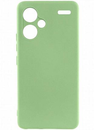 Чехол silicone cover lakshmi full camera (a) для xiaomi redmi note 13 pro+ зеленый / pistachio