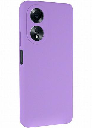 Чехол silicone cover lakshmi full camera (aaa) для oppo a58 4g сиреневый / dasheen