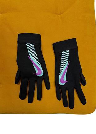 Nike therma-fit женские черные спортивные перчатки перчатки с сенсорным пальцем оригинал