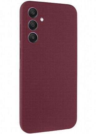 Чехол silicone cover lakshmi full camera (aaa) для samsung galaxy a35 бордовый / plum