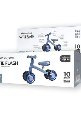 Каталка-беговел kinderkraft cutie flash blue (krcufl00blu0000)