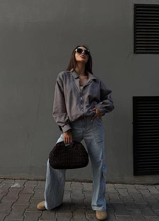 Жіночий велюровий бомбер oversize на блискавці стильна куртка бомбер шоколадний сірий 42/48
