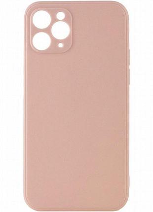 Силиконовый чехол candy full camera для apple iphone 11 pro max (6.5") розовый / pink sand