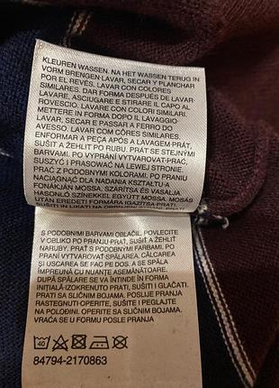 Мужской хлопковый джемпер c&amp;a в стильную полоску, размер xl (сток) 9