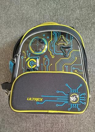 Рюкзак для хлопчиків yes ultrex чорний з жовтим