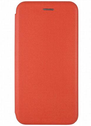 Кожаный чехол-книжка classy для xiaomi redmi note 8 / note 8 2021 красный