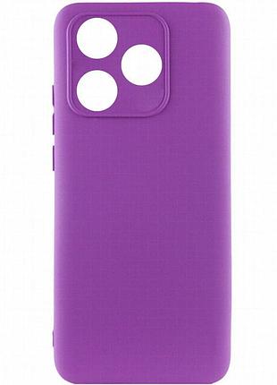 Чехол silicone cover lakshmi full camera (a) для tecno spark 10 фиолетовый / purple