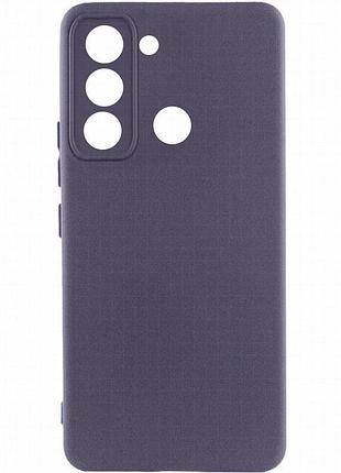 Чехол silicone cover lakshmi full camera (aaa) для tecno spark 8c серый / dark gray
