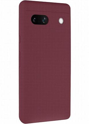 Чехол silicone cover lakshmi full camera (aaa) для google pixel 7a бордовый / plum