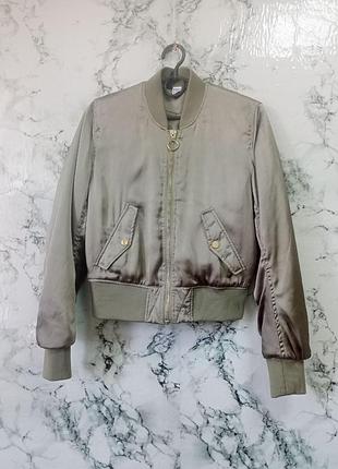 Бомбер h&m divided хаки, размер s (eur 36)