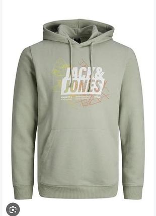 Худи женское или унисекс трехнить, свитшот, толстовка от jack&amp;jones. размер по бирке l