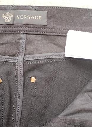 Джинси жіночі versace чорні з головою медузи, перша лінія, оригінал 6