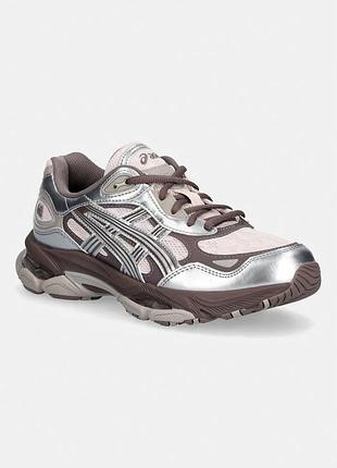 Кросівки жіночі asics сріблясті, коричневі 38 розмір