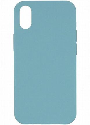 Чехол silk full protective (aa) no logo для apple iphone x / xs (5.8") бирюзовый / marine green