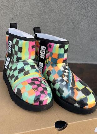 Уггі жіночі ugg classic ultra mini checkerboard різнокольорові 39 розмір
