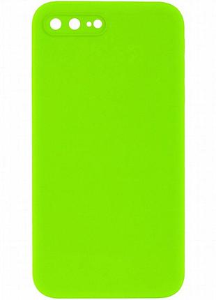 Чехол silk square full camera protective (aa) no logo для apple iphone 7 plus/8 plus (5.5") салатовый / neon green
