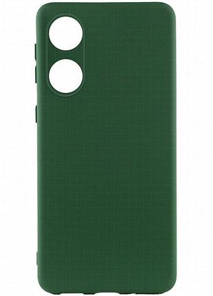 Чехол silicone cover lakshmi full camera (a) для oppo a58 4g зеленый / dark green