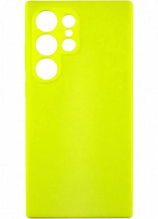 Чехол silicone cover lakshmi full camera (aaa) для samsung galaxy s24 ultra желтый / yellow