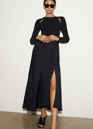 Стильное комбинированное платье макси вискоза reiss rent octavia hybrid occasion dress