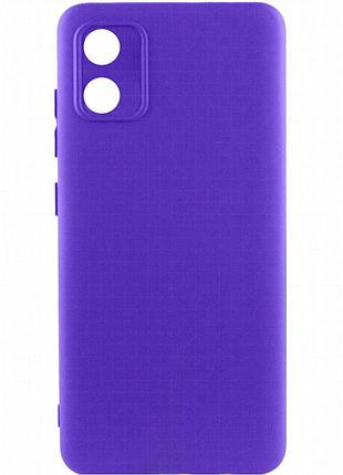 Чехол tpu getman liquid silk full camera для motorola moto e13 синий / iris
