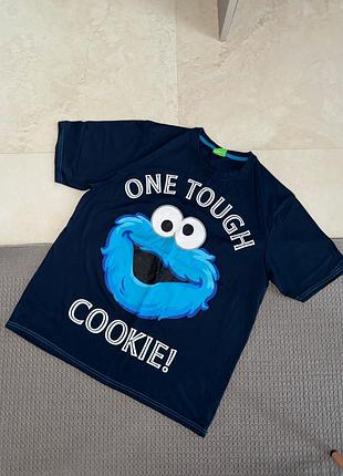 Чоловіча футболка sesame street мужская базовая с рисунком домашняя пижамная  піжамна домашня дома