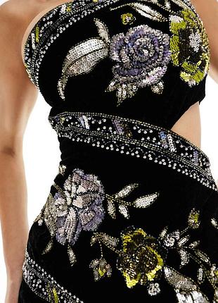Оксамитова сукня asos design 38р. 3
