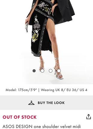 Оксамитова сукня asos design 38р. 5