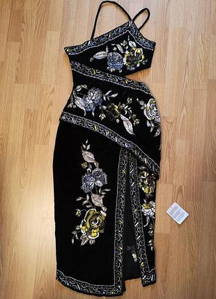 Оксамитова сукня asos design 38р. 6